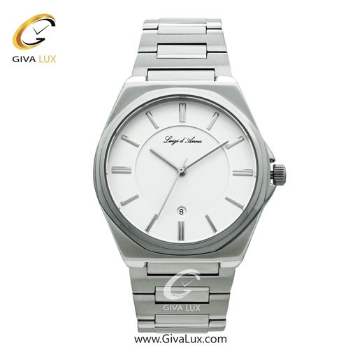 ساعت مچی اورجینال مردانه LdA | لوئیجی د آنا | Luigi d'Ana نقره ای | نقره ای| سفید| کد رفرنس 2440